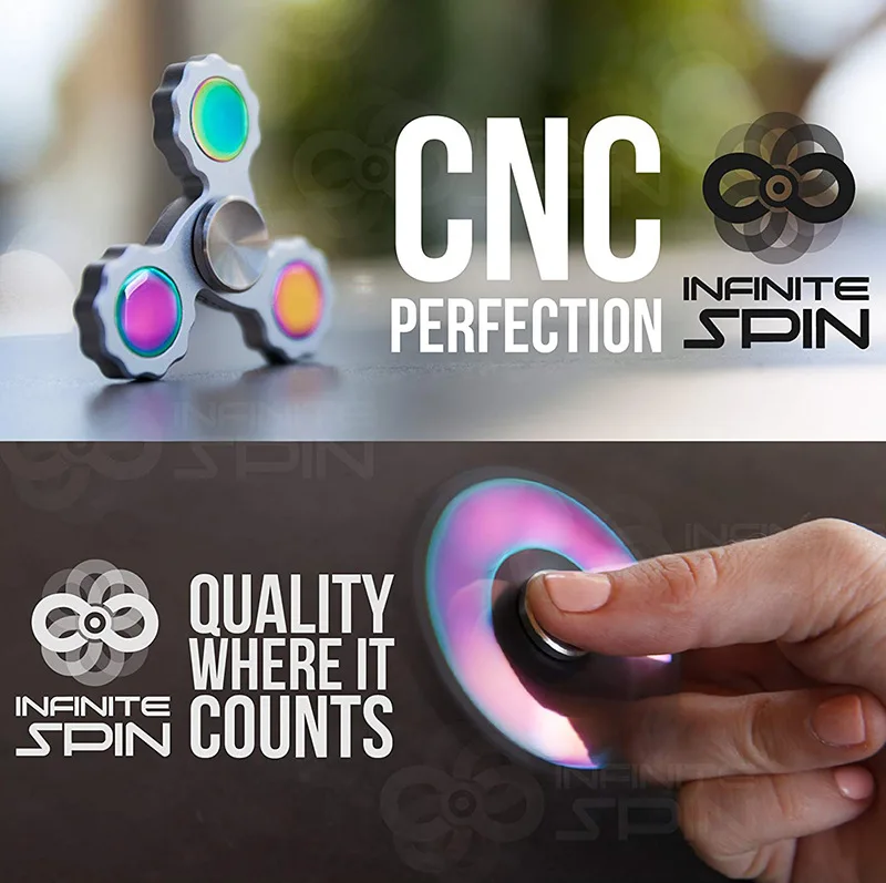 EDC Fidget Spinner Stress Relief Speelgoed Legering Tol Tip Metalen Gyro Antistress Decompressie Aandacht En Concentratie