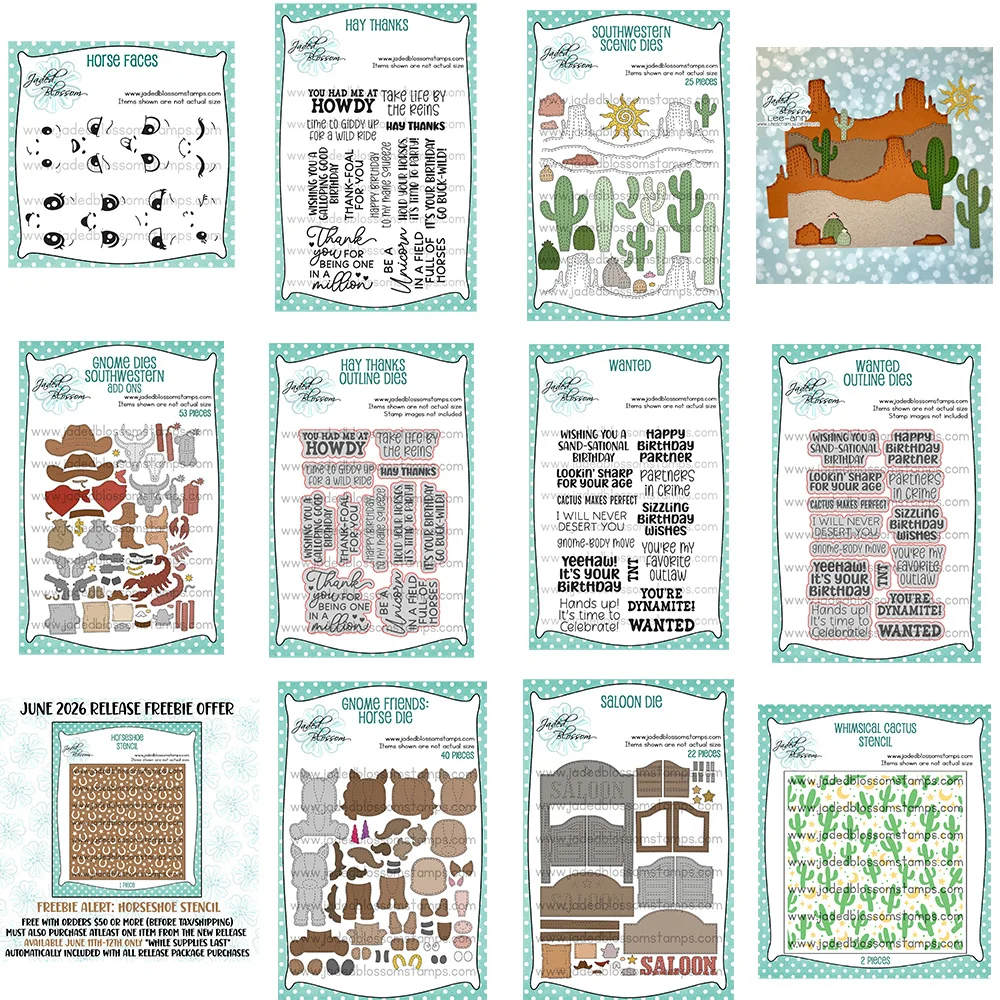 

2026 New Pony Theme Text Component Metal Cutting Dies for Clear Stamps Photo Scrapbooking DIY Album Decoration