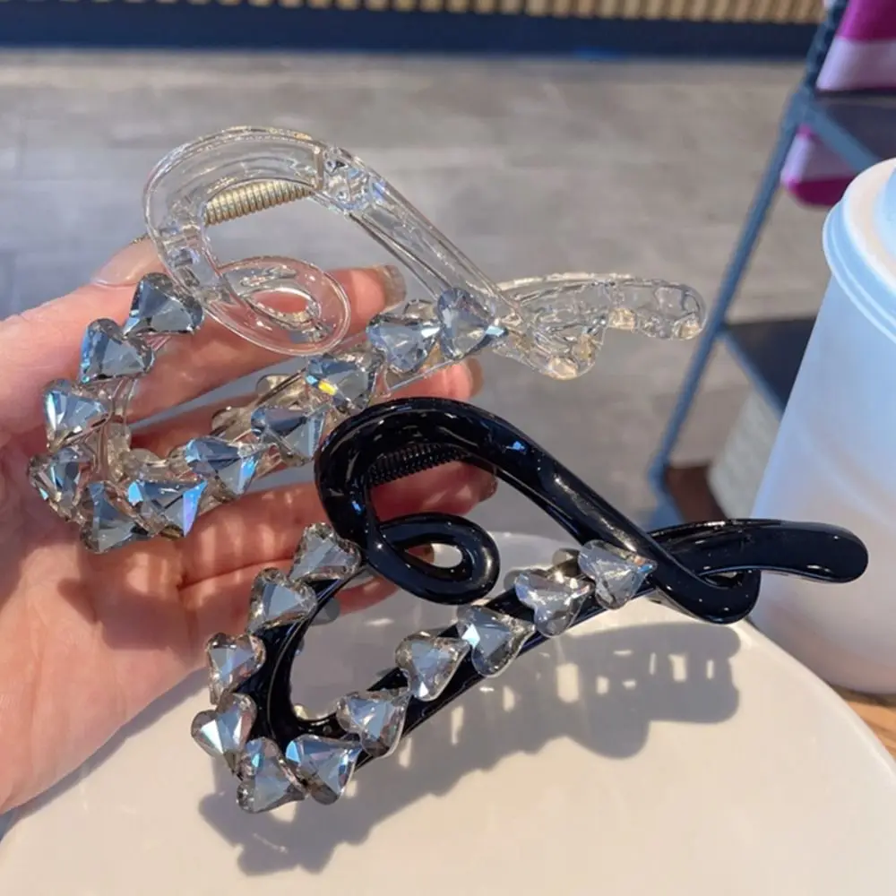 

Elegant Fashion Shark Clip Heart Shape Large Hair Claw Headwear Hairpin Hair Clamping Clip Hair Accessories