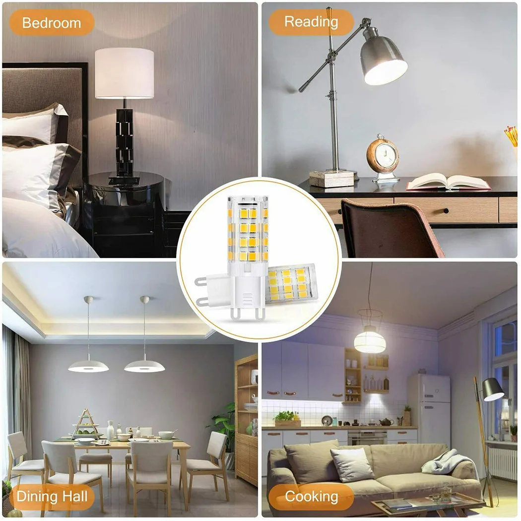 

Kit Part Tool Lamp 10pcs 5W G9 Halogen High Quality LED Replacement Supplies AC 220V Accessories Brand New Bulb