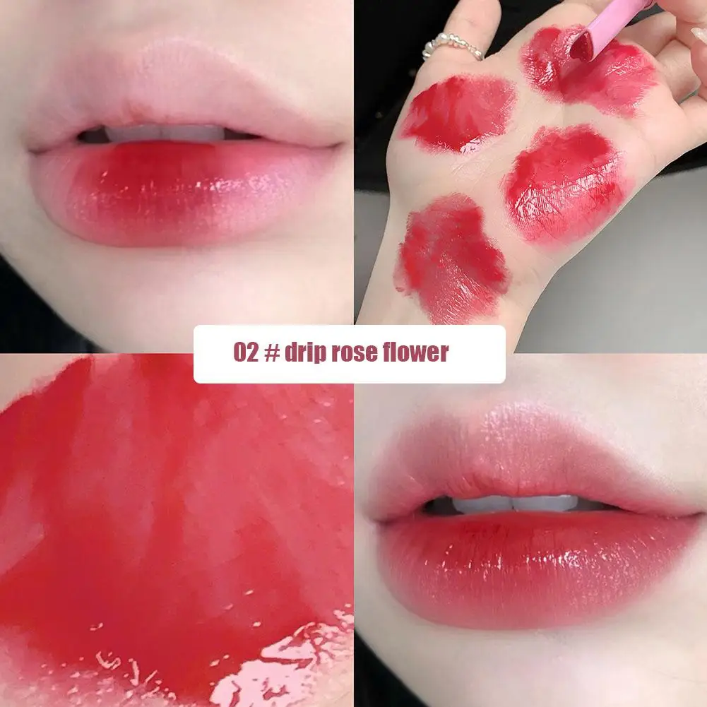 Lip Gloss Long-lasting Moisturizing Gege Bear Waterproof Mirror Water Jelly Lip Gloss Lipstick Pen Cosmetics