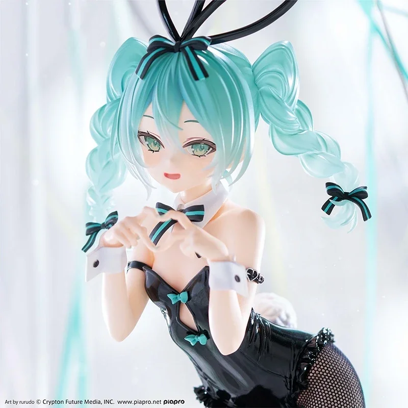 In Stock Hatsune Miku Anime Figure Rabbit Girl Kawaii Model Doll Genuine Action Anime Miku Figure Model Collectible Pendant Toy