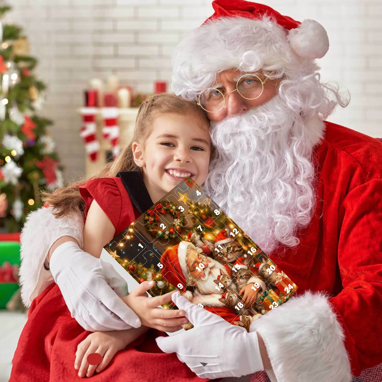 Small Christmas Lights Battery Operated with Timer Christmas Advent Calendar Christmas Vacation Interval Timer for Workout Wall