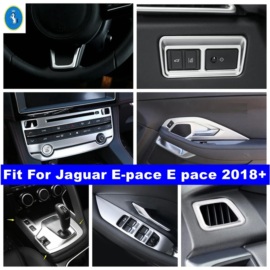 

Glass Lift Button / Gear Shift Lights / Air Control Panel Cover Trim Fit For Jaguar E-pace E pace 2018 - 2023 Matte Interior