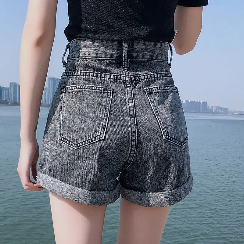 

Womens Shorts Loose High Waist Short Pants for Women To Wear Denim Biker Baggy Jeans Boxer Streetwear Outdoor Design Fashion XL