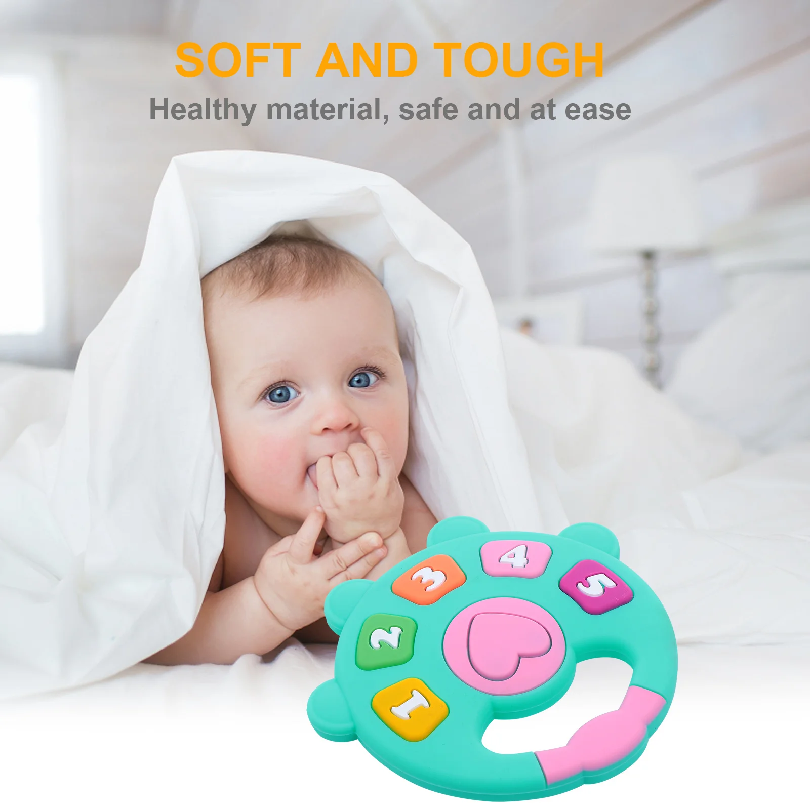 

1 шт., детская молярная палочка, пищевой материал, безопасная, удобная ручка, привлекает внимание, эффективный, успокаивающий детский прорезыватель