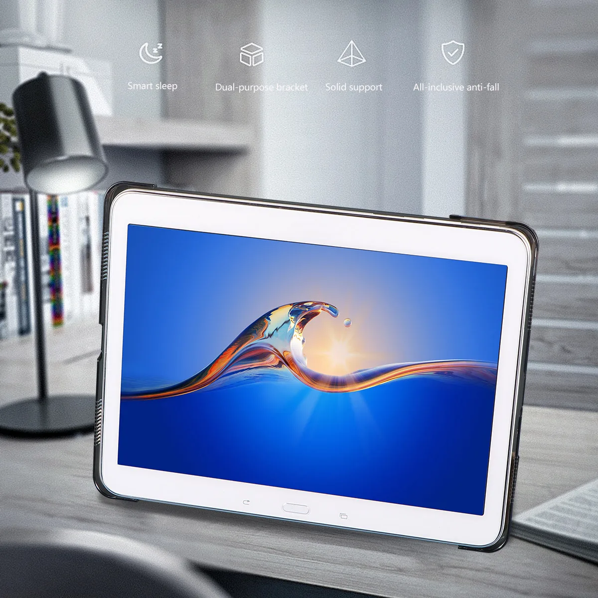 

-Folding Tablet Cover for Pro 11 11 Inch Durable Slim Case Magnetic Closure Protective Shell Tablet Case