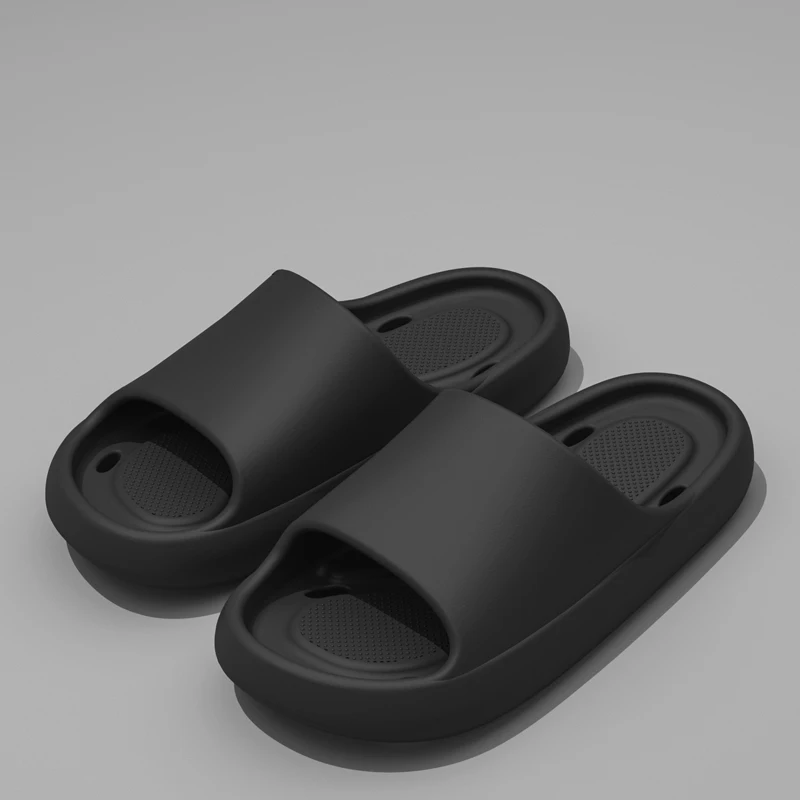 

Super Light Soft Slippers Simple Fashion Slides EVA Elastic Shoes Sneakers In Door Bathroom Flip Flops