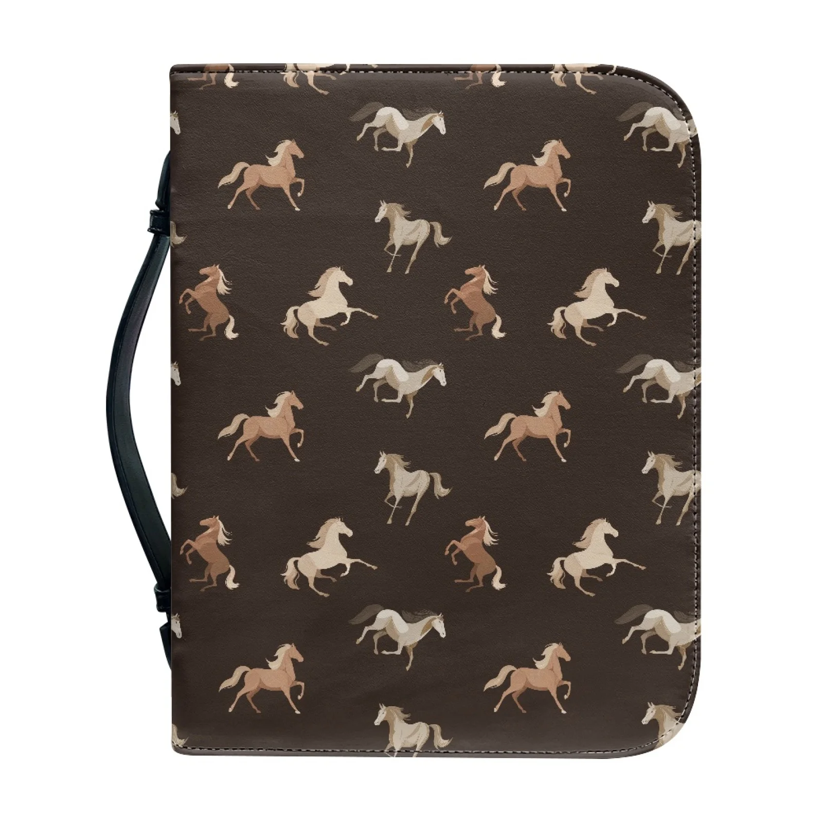 XIXIRIMIDO Horse Theme 2026 Collection Bible Covers PU Leather Zipper Bible Holder Case for Bible Study