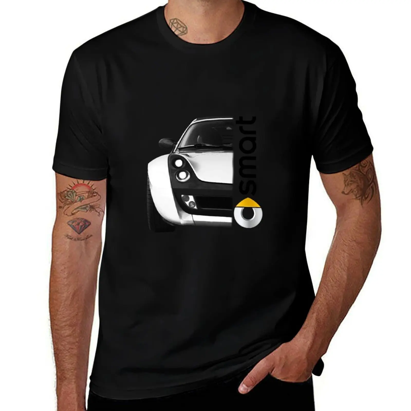 

Smart Roadster with Smart Logo T-Shirt cute tops aesthetic clothes blanks rapper graphic tees oversized t shirts for men