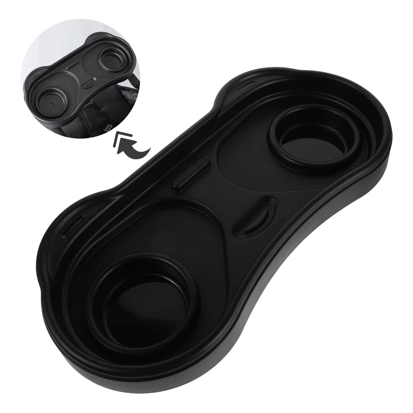 صينية عربة أطفال عالمية قابلة للإزالة، صينية للوجبات الخفيفة الموسعة مع حامل أكواب نونسليب لمرفق كرسي الأطفال الصغار