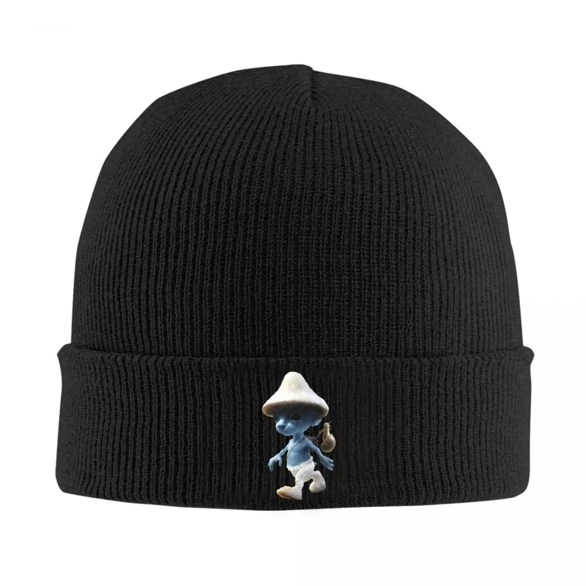 Blue Cat Meme Shailushai Knitted Hat Women's Men's Skullies Beanies Winter Hats Acrylic Cartoon Mushroom Cat Hip Hop Melon Cap