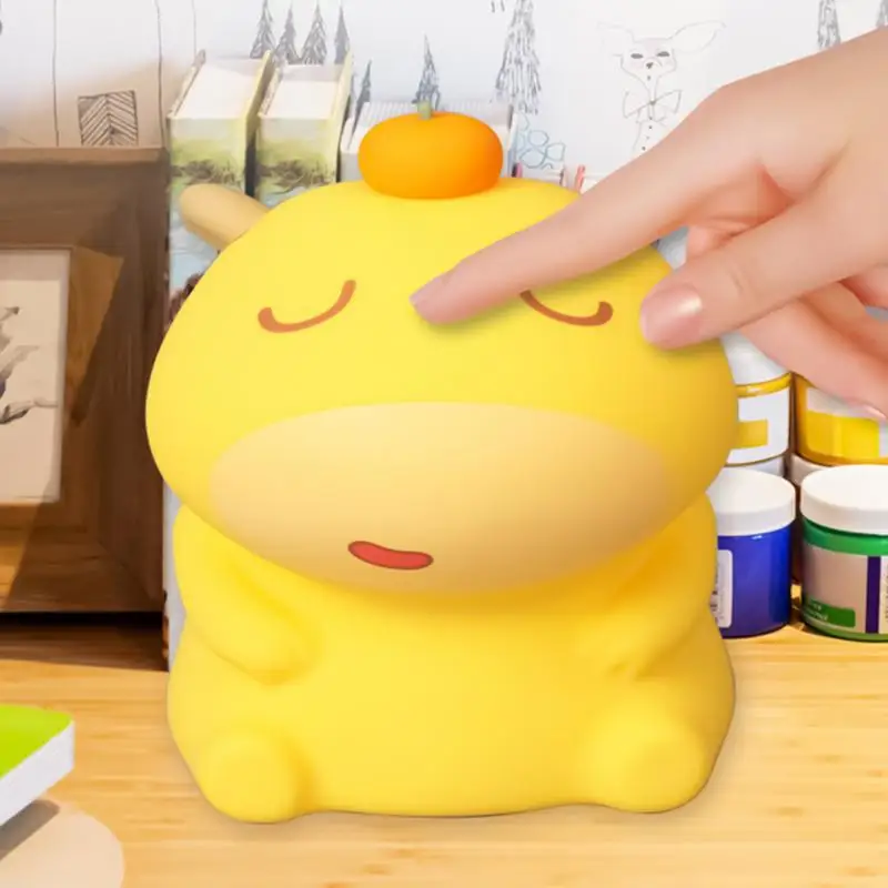 Silicone Night Light USB Silicone Capybara Cute Lamps Living Room Decoration For Girls Kids School Offices Dorms Bedrooms