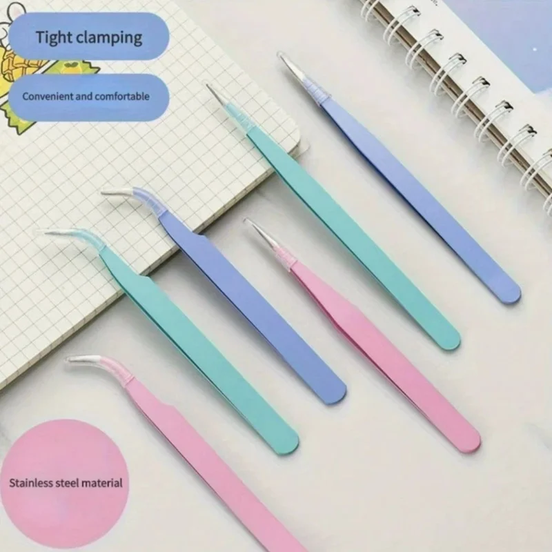 Macaroon Color Clip Stainless Steel Tool For DIY Handmake Beads Practical Repair Tool For Home Workshop Accessories Daily Use