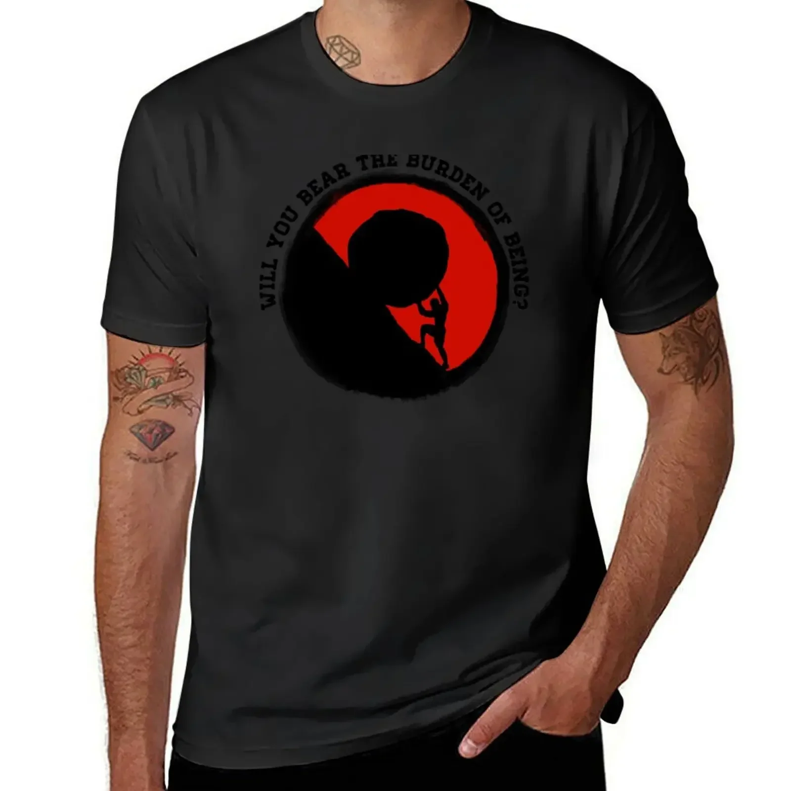 Will you bear the burden of being? T-Shirt customs sports fans luxury clothes men