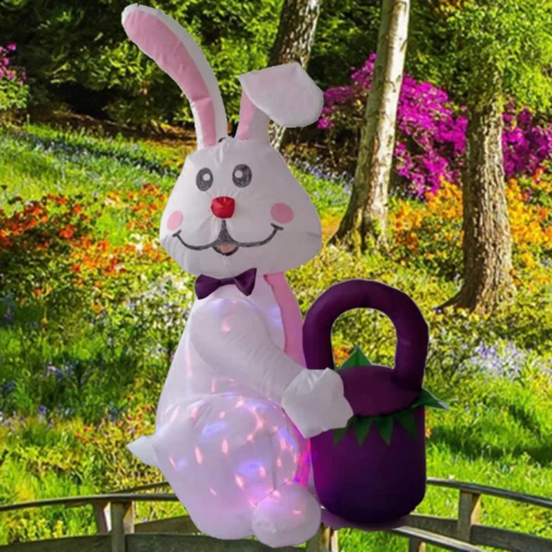 Inflatable Easter  With LED Lights Inflatable Toys For Outdoor Family Home Party Decoration Ornament