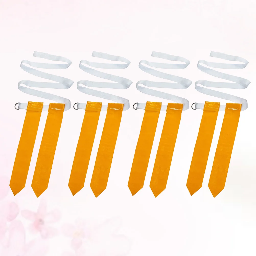 

4Pcs American Football Waist Flag Belt Premium Nylon Double Stitched Safe Odorless Training Rugby Defense Webbing Game