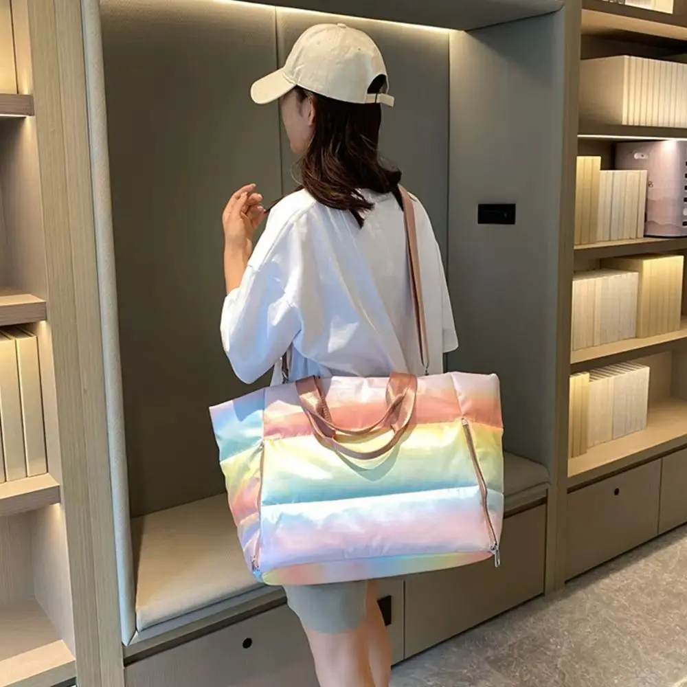 Große Kapazität Frauen Gym Sporttasche Leichte Trocken Nass Trennung Yoga Matte Tasche Weiche Schulter Faltbar