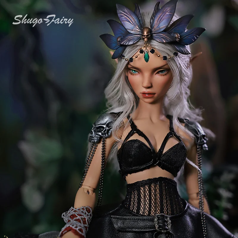 Minifee Nada BJD Doll 1/4 Fairyland Dark Elf Warrior Nuia MSD Designer Complete Elegant Sculpt Tanning Skeleton Fluorescence