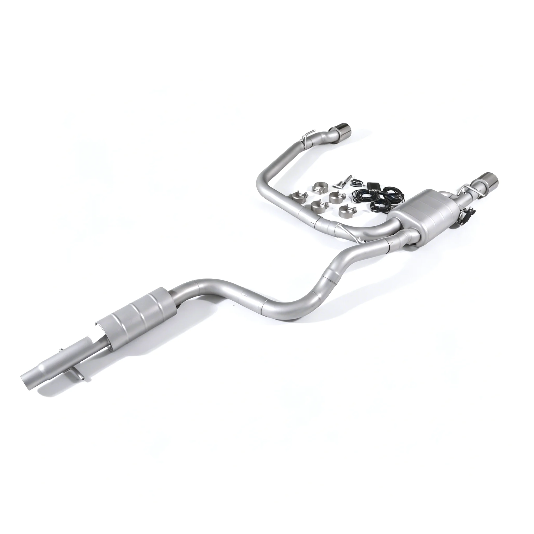 For  Valvetronic Exhaust  VW Golf 4 MK4 2.0L 1.8L 1.6L Exhaust System Electric Valve Muffler Made of SUS304