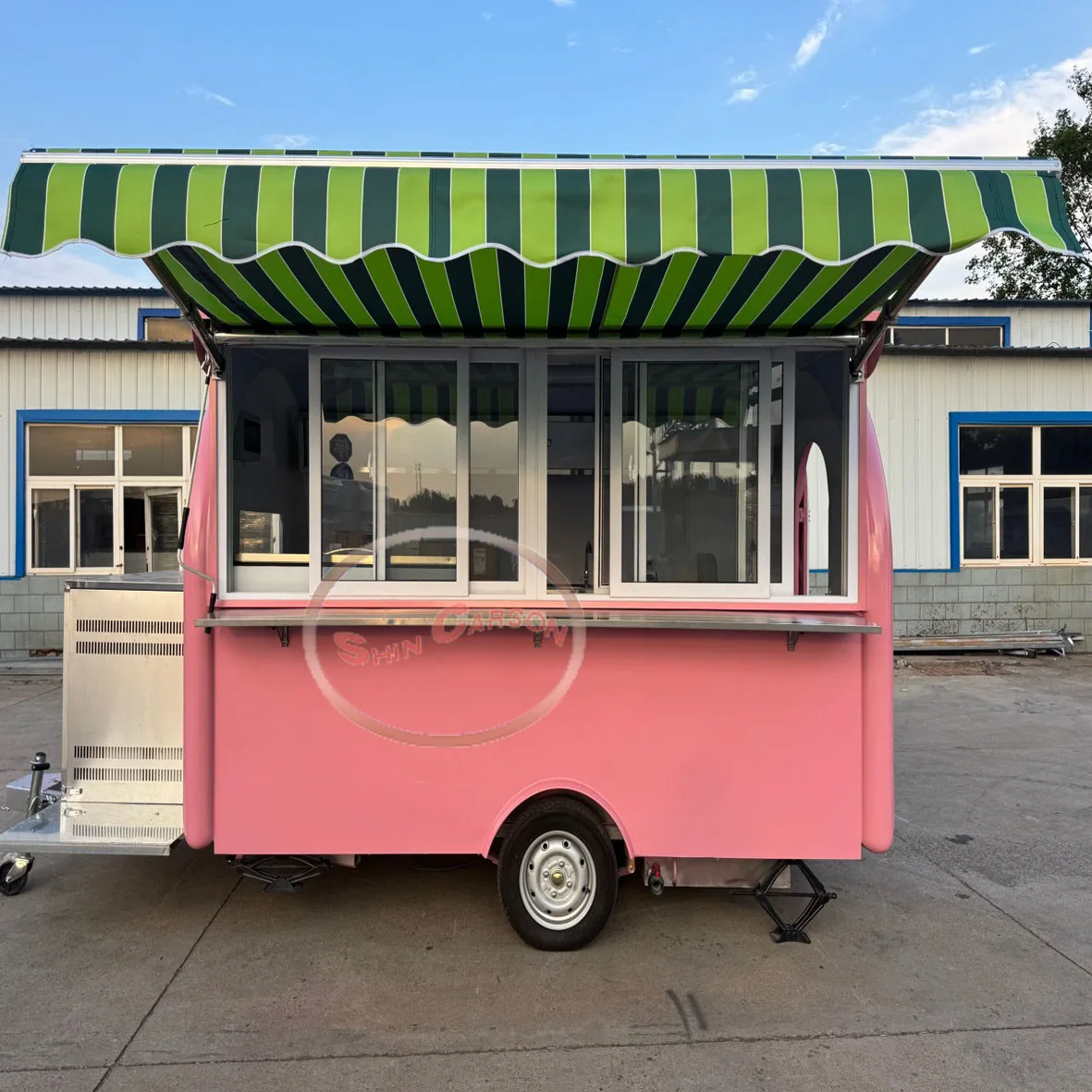 New Mobile Food Trailers for Sale with Full Kitchen Equipment Global Export Ready Food Trucks for Catering Business