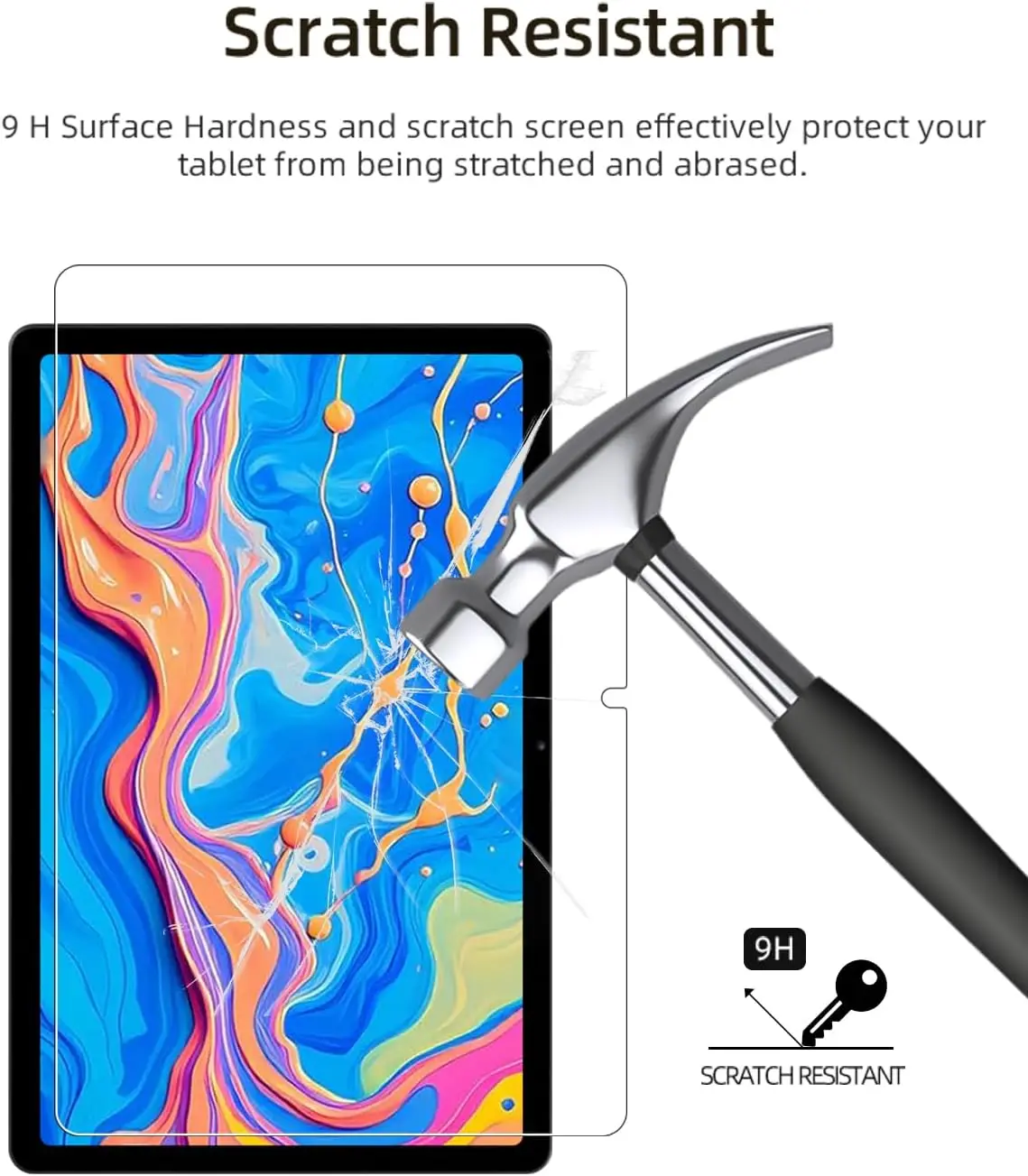 2 PCS 9H Tempered Glass Tablet Screen Protector For Teclast Artpad Pro 12.7 Inch 2025 Anti-Scratch Bubble Free Protective Film