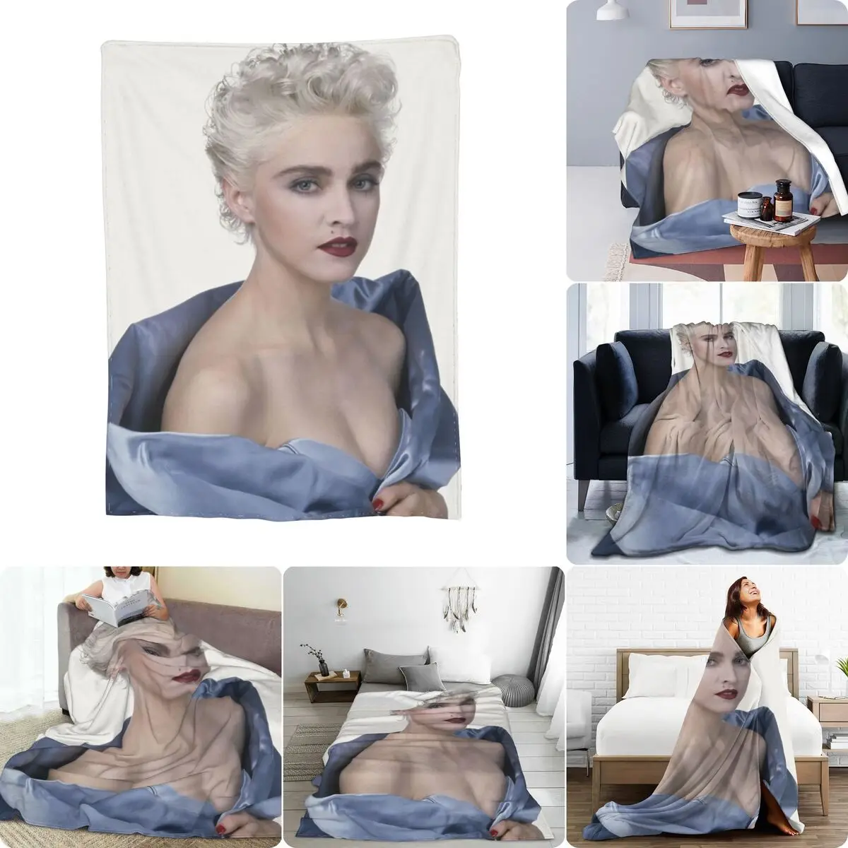 Madonna Ultra-Soft Micro Fleece Blanket Velvet Fashion Dual Purpose Home Decotation