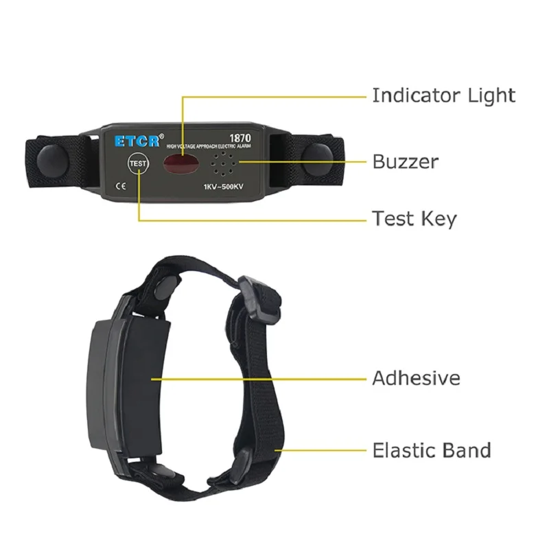 Imagem -06 - Detector de Alta e Baixa Tensão para Exterior sem Contato Automático tipo de Pulso Vazamento Remoto Alarme Atual Smartver Ip54 Etcr1870c Etcr181850