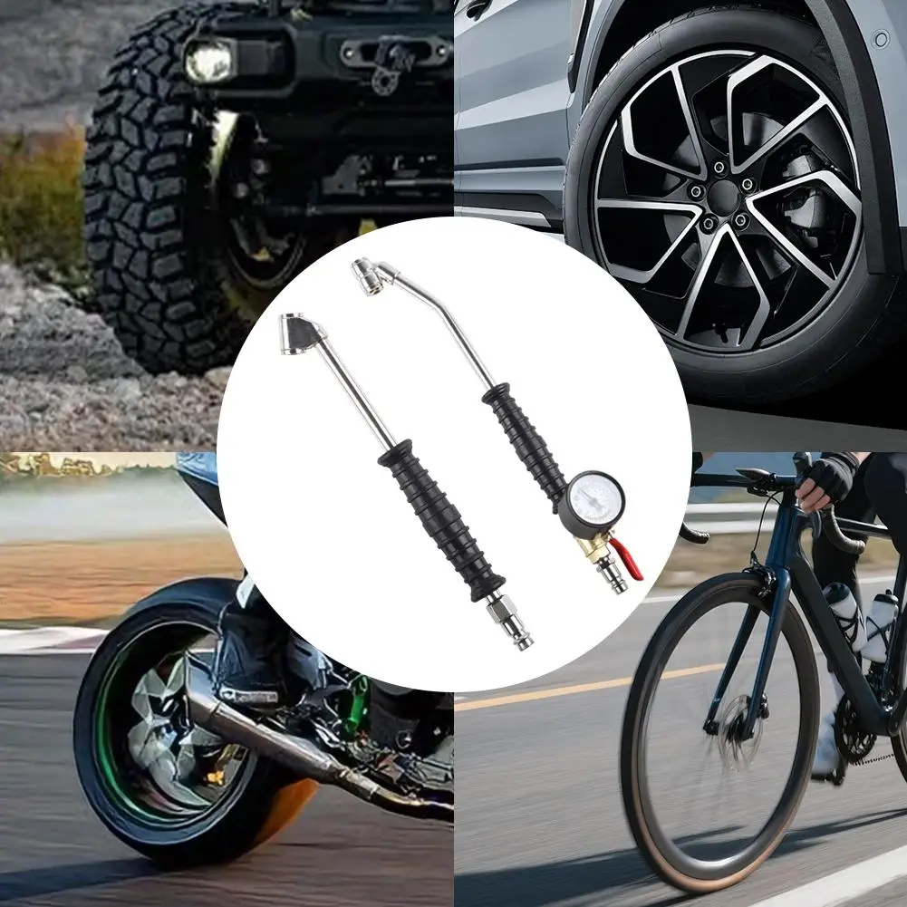 

Автомобильная насадка для быстрой накачки, металлический инструмент, автомобильный фургон, разъем воздушного патрона, адаптер, клапан, шина, универсальный компрессор, велосипед E3U3