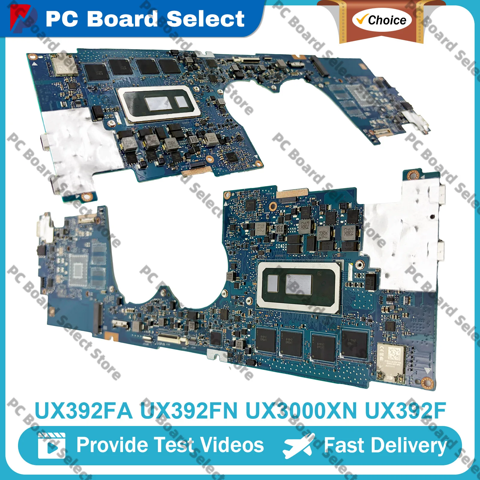 UX392FA Laptop Motherboard For ASUS ZenBook UX392FN UX392F S13 UX3000X UX392FA  Mainboard W/ I3 I5 I7 CPU 100% tests OK