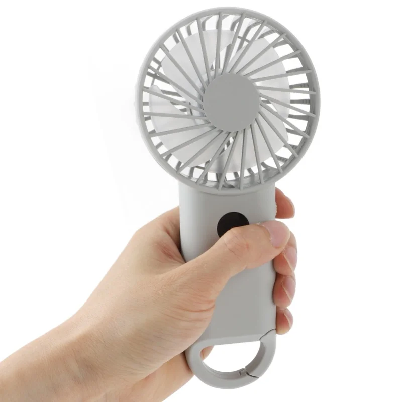 Handheld Fan Multifunction 100 Levels Stepless Speed Intelligent Digital Display USB Rechargeable Portable Handheld Fan Ice
