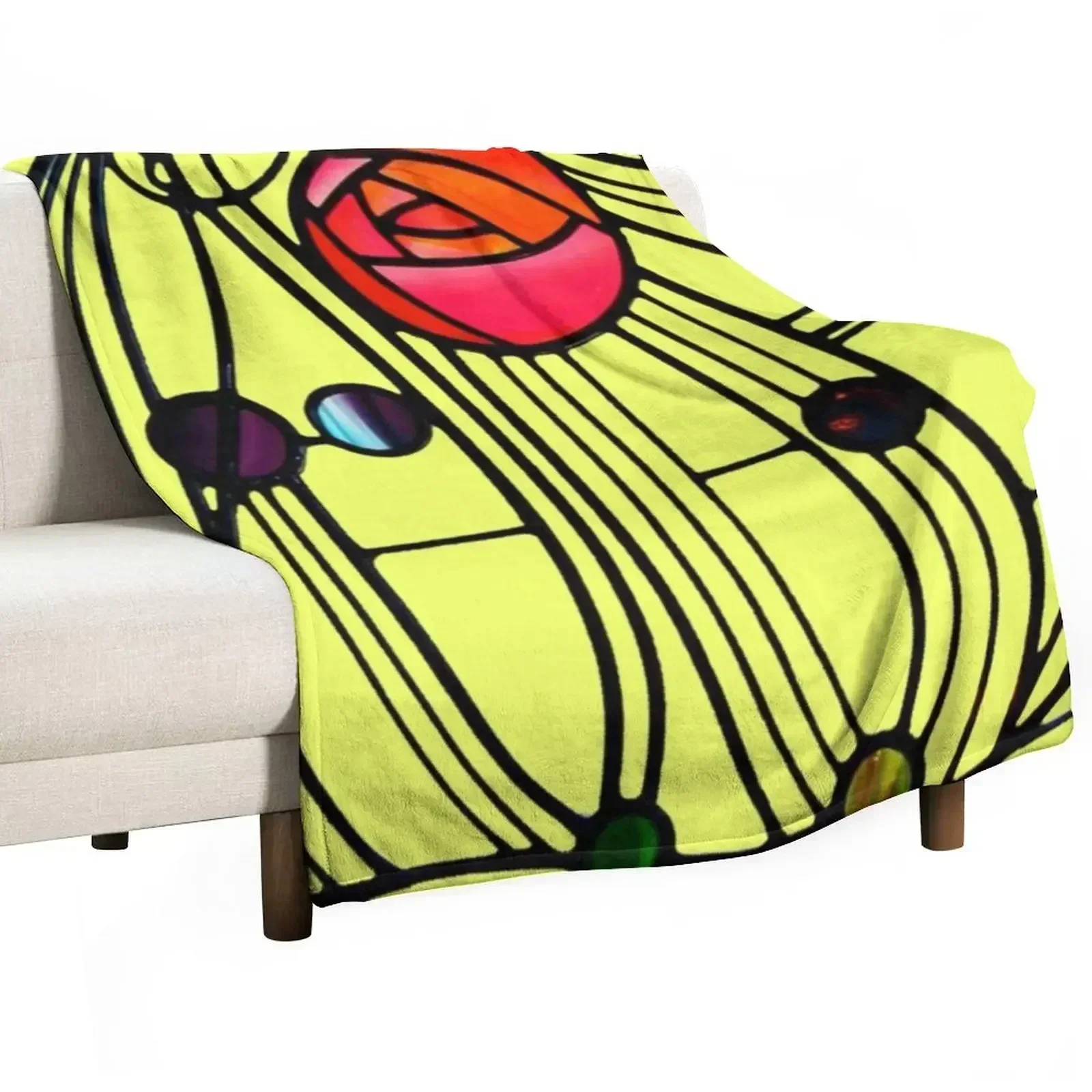 

Charles Rennie Mackintosh - Window,No, 06. Throw Blanket Stylish Decor Blanket Gift for Friends Roommate