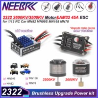 New NEEBRC AM32 Metal ESC 2322 2600KV 3500KV Brushless Motor for 1/12 RC Car Crawler MN99S MN82 MN168 MN78 MN Upgrade Power kit