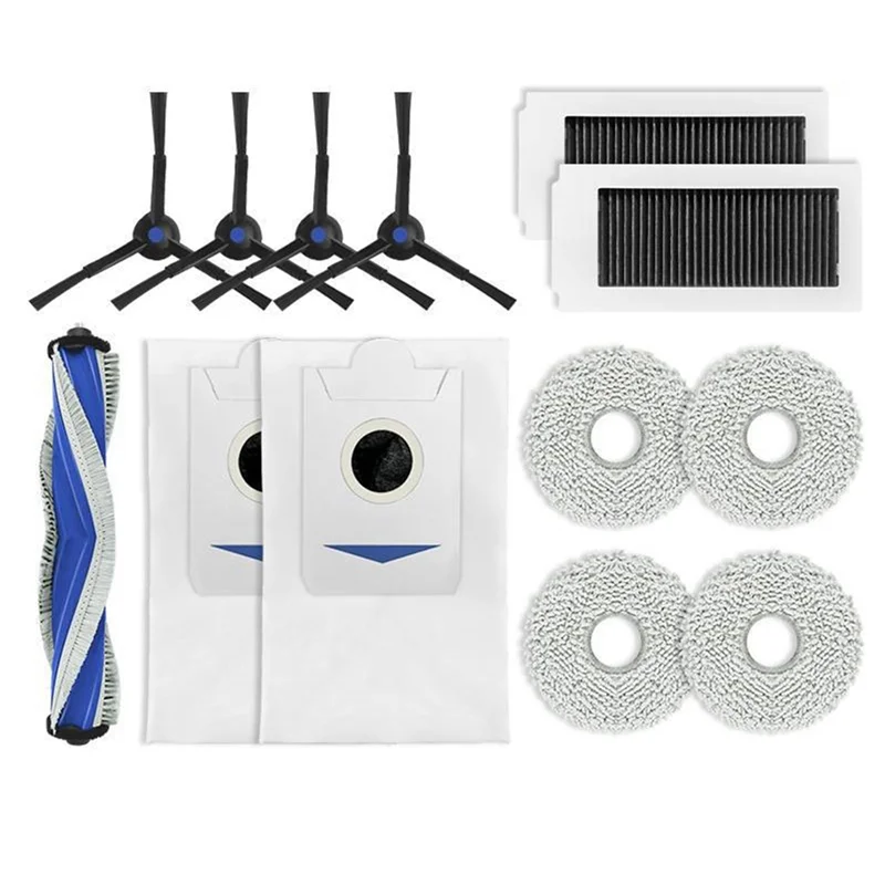

UN-For Ecovacs X5 PRO Sweeping Robot Accessories Mop Dust Bag Mop Consumables Side Roller Brush Filter Elements Side Brush