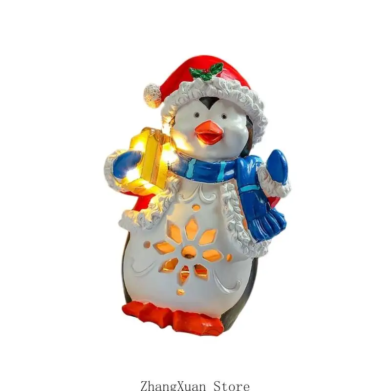 Musikalisch beleuchtete Weihnachtsfigur für und Thekendisplay Innenbereich, USB- oder Batteriebetrieb für saisonale – Detail 10