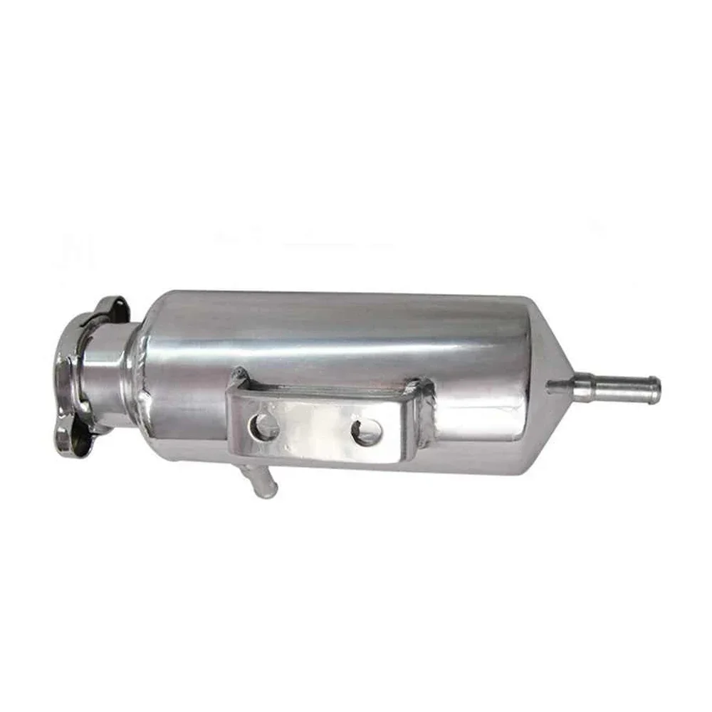 Racing Universal Radiator Alloy Coolant Swirl Pot Breather Air Separator Tank Engine Coolant Catch Can
