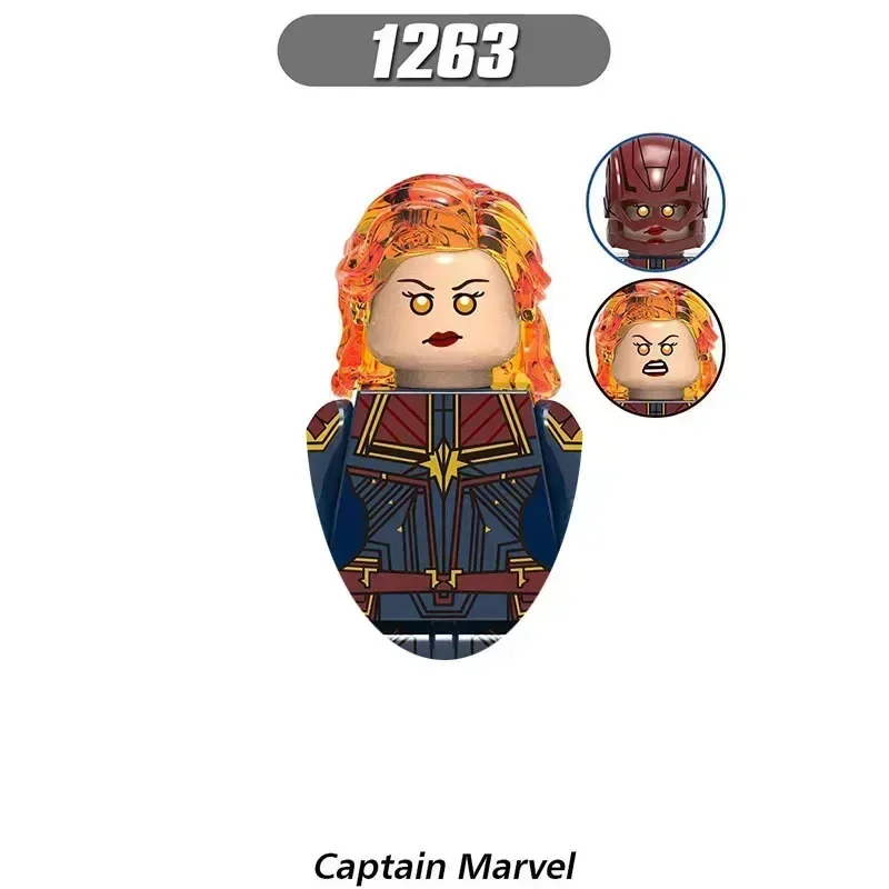 X0258 XH1266 The Avengers Thor Heroes Captain Marvel Bricks Cartoon Character building block Educational Toy Birthday Present