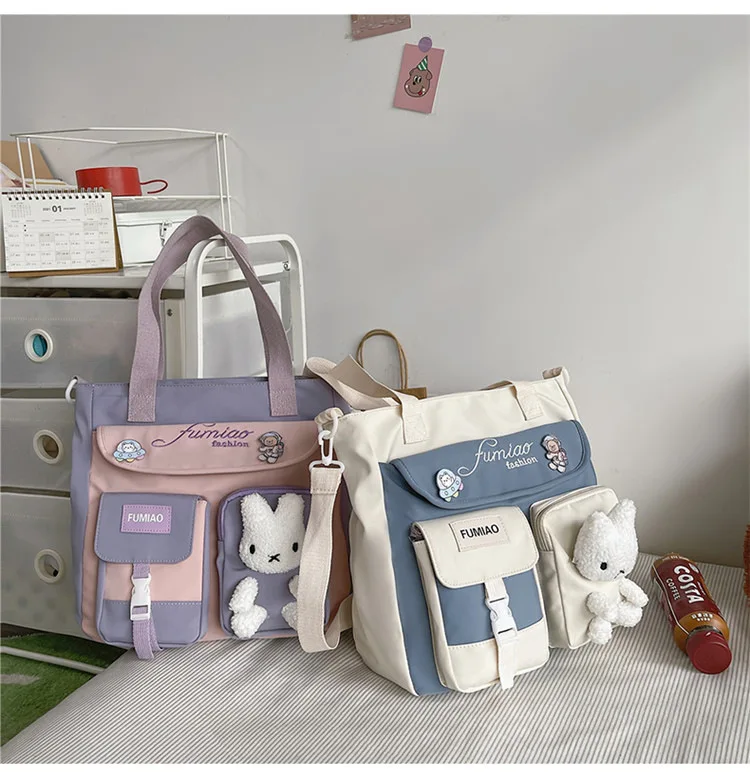 

Студенческая ручная переноска, сумка для книг, школьная холщовая сумка для школьников, косая сумка через одно плечо