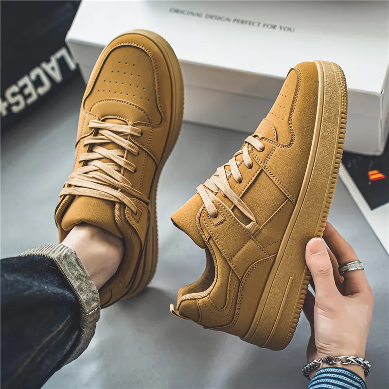 Casual Sneaker Loafers Safety Round Toe Casual Shoes Platform Sports Shoes Skateboardsports and Leisure Men\'s Autumn Sneakers