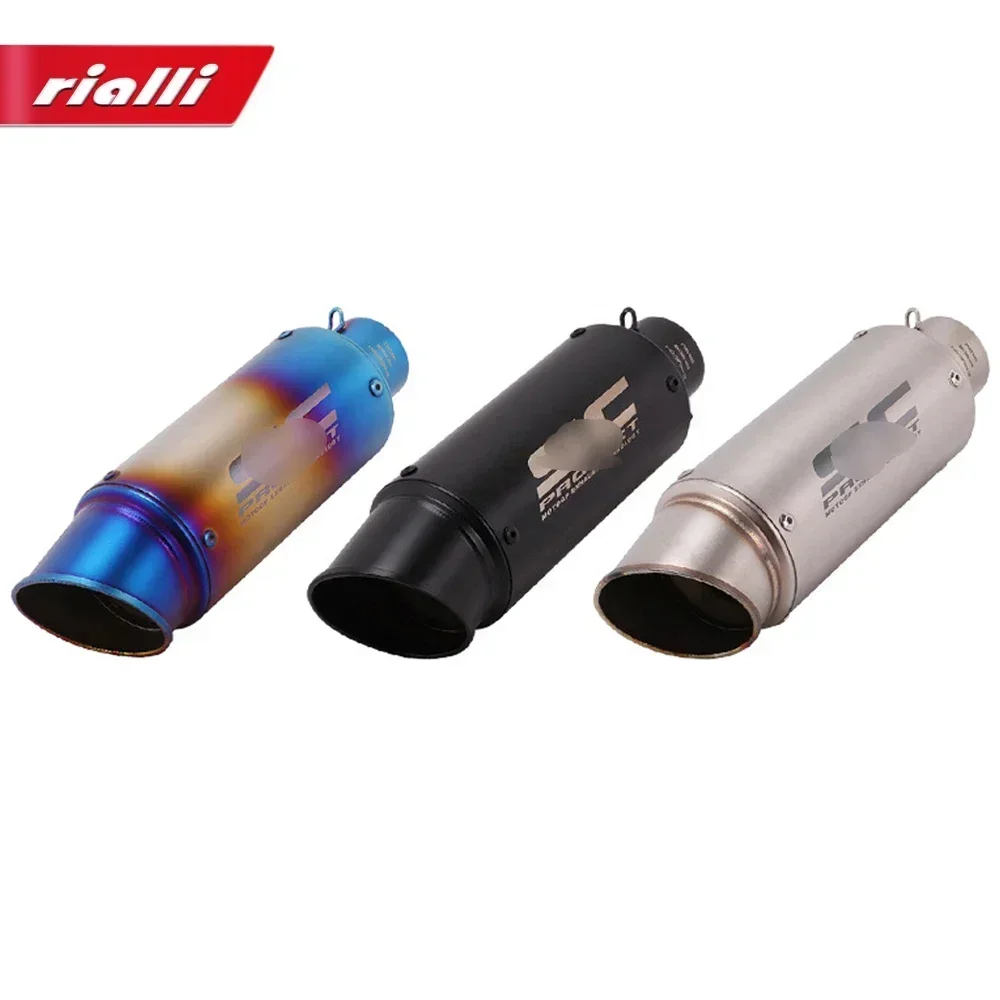 Universal 51mm Motorcycle Exhaust Pipe SC Muffler Silencer Steel With DB Killer For Z800 Z900 Z1000 R3 CBR600 S1000RR MT07 MT09