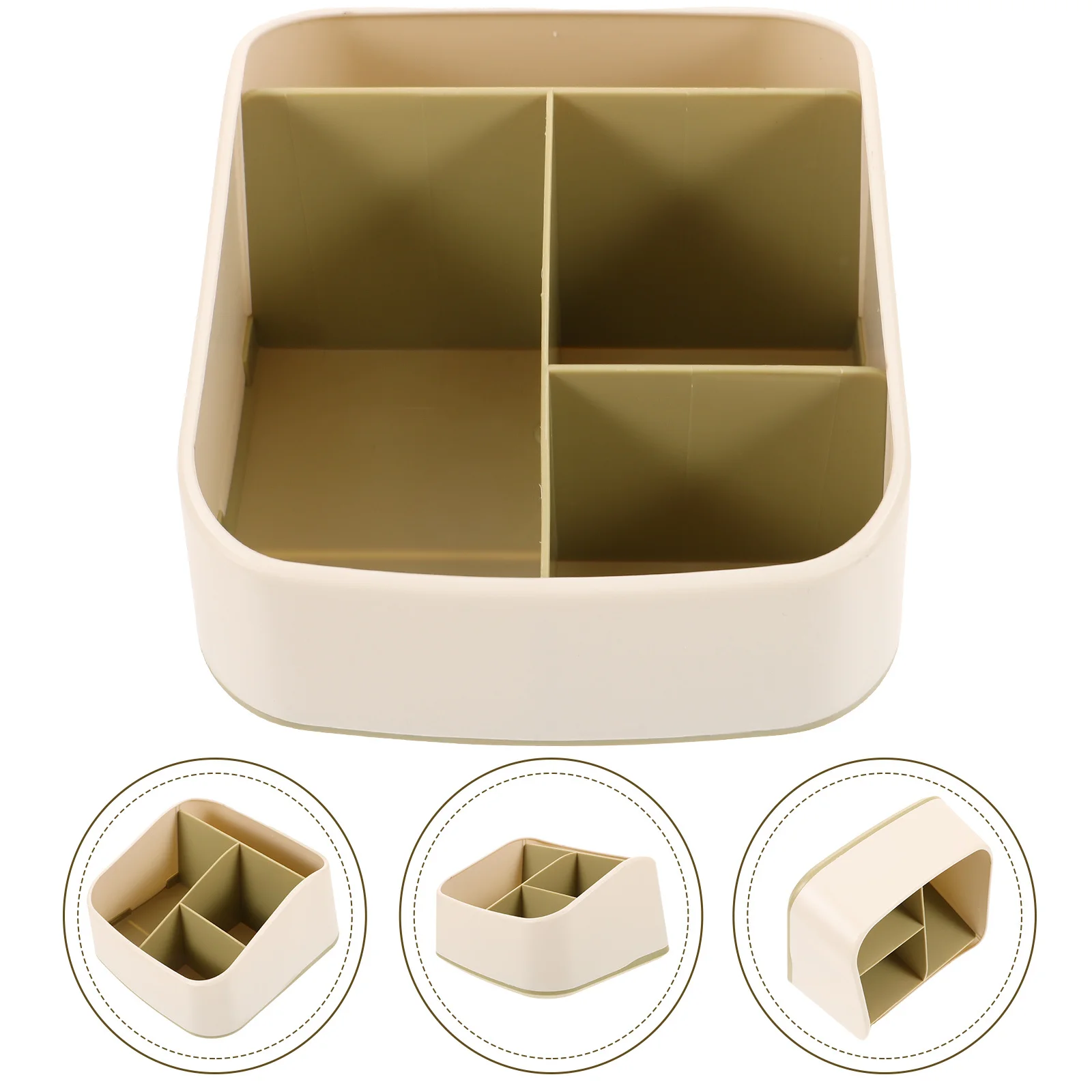 

Large Army Green Storage Box Thickened Desktop Organizer For Cosmetics Stationery Table Organizer Makeup Holder Home