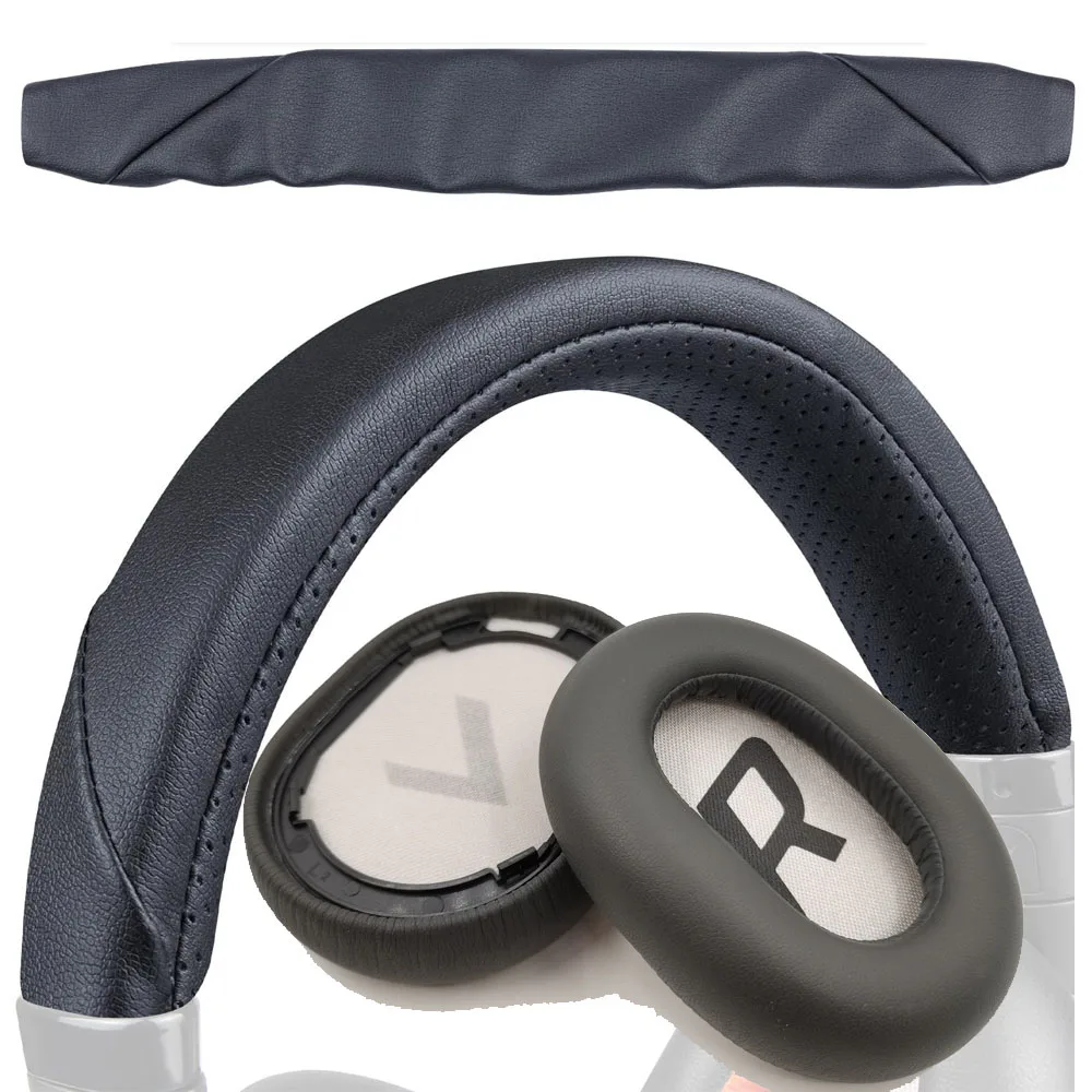 Łatwy w montażu zestaw opaski na głowę + nauszników do słuchawek Plantronics BackBeat Pro2, Voyager 8200 UC 8200UC, poduszka na pałąk i nauszniki — zdjęcie produktu 5