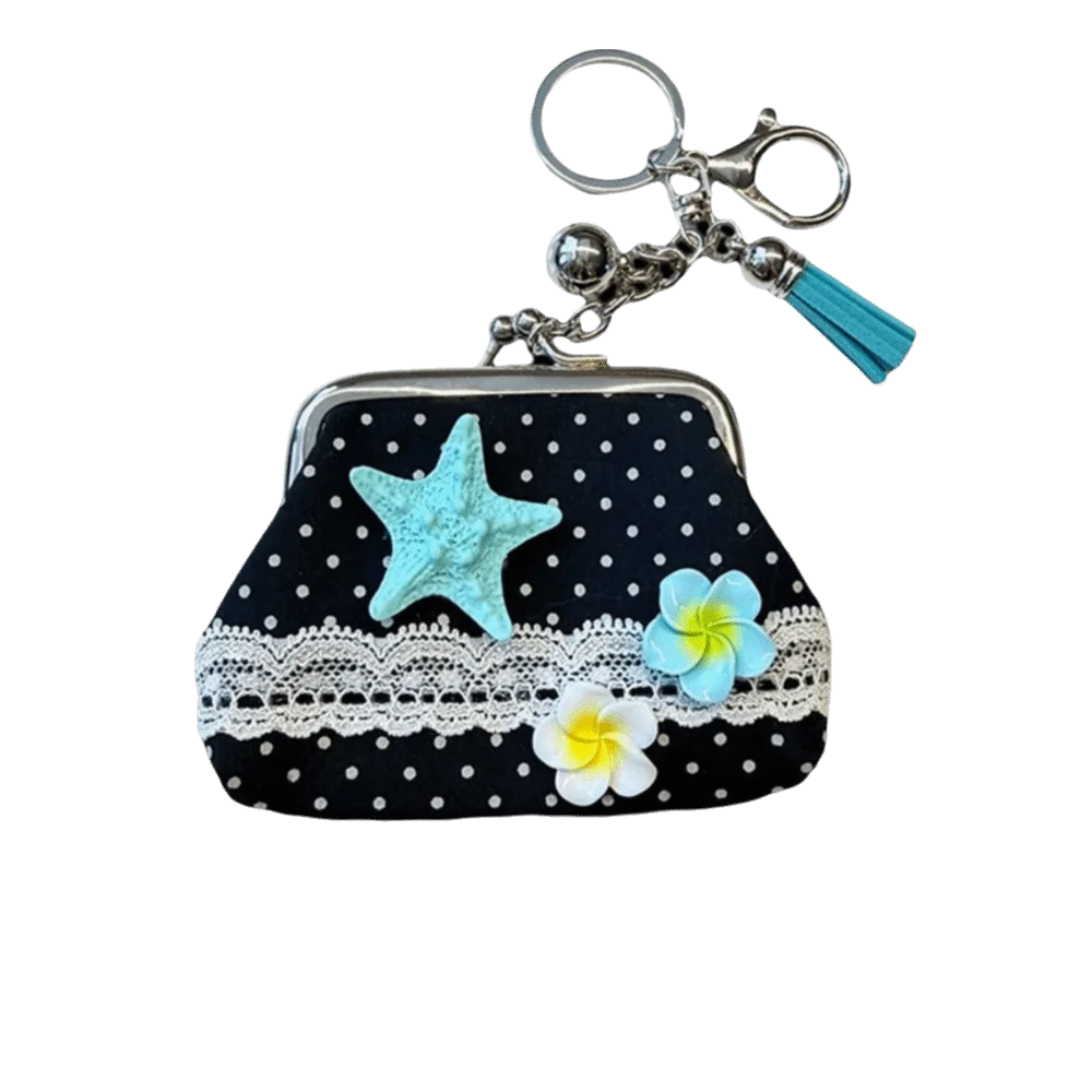 New Vintage Coin Bag Keychain Y2K Multi functional Accessory Earphone Bag Canvas Stationery Bag