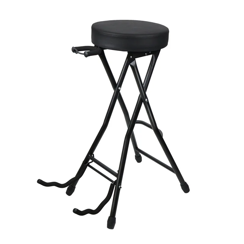3in1 Folding Guitar Stool Portable Guitar Footstool Performance Teaching Practice Guitars Holder Multi-purpose Instrument Stool