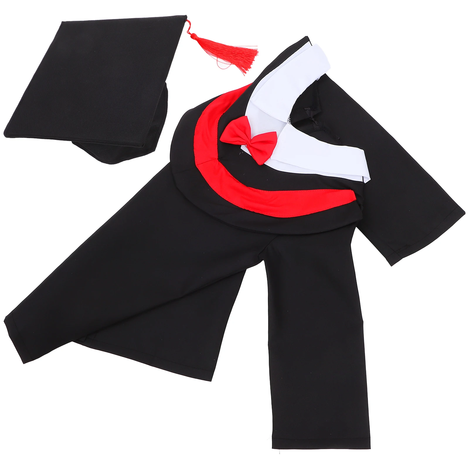 Children Graduation Gown Tassel Set Kids Costume Comfortable Material Preschool Academic Design Celebrate School