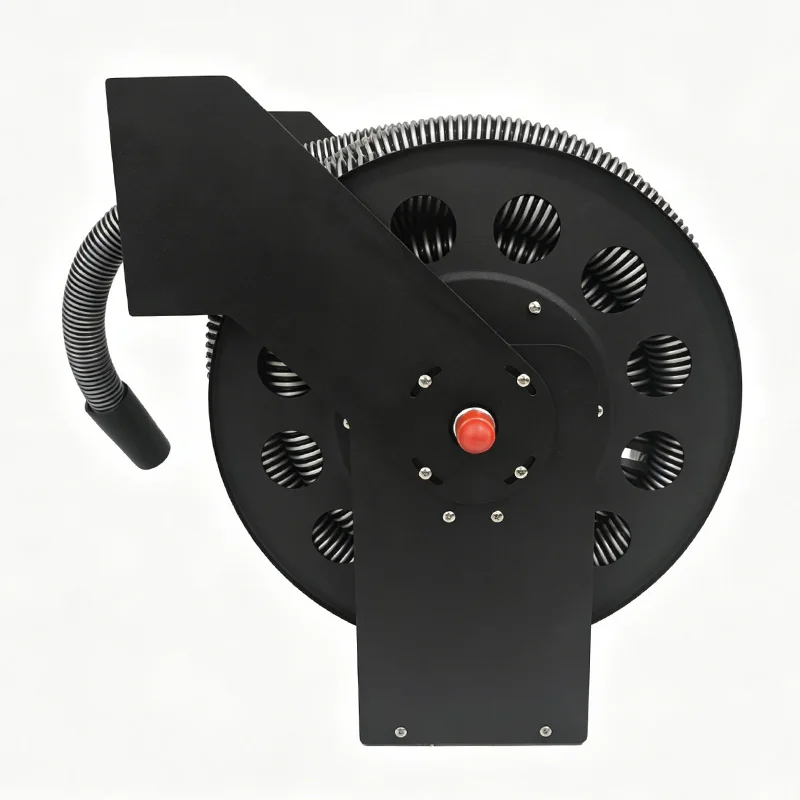 30 foot spring-loaded vacuum cleaner hose reel, wall-mounted retractable car wash hose reel