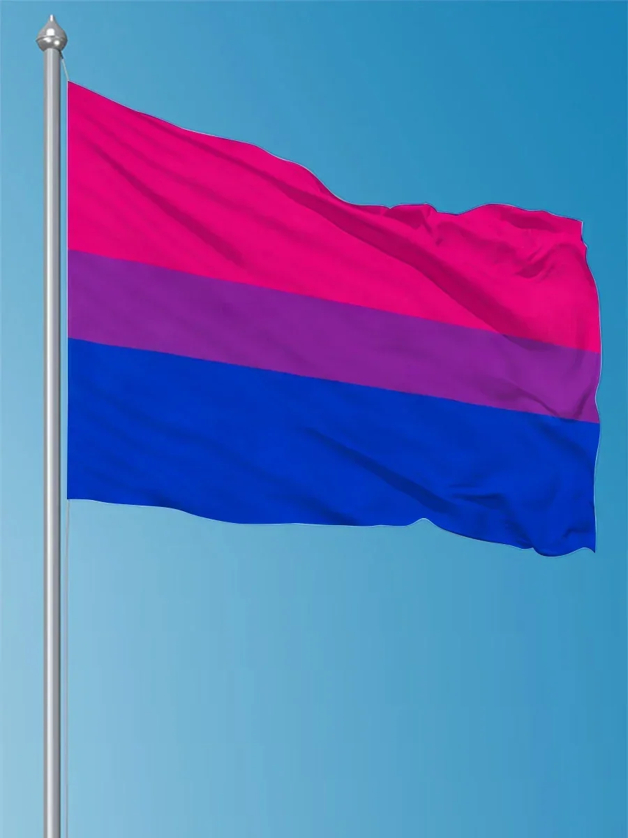 90*150cm Bisexual Pride Flag LGBT Size Pink Blue Rainbow Flag Bisexual Pride LGBT Flag