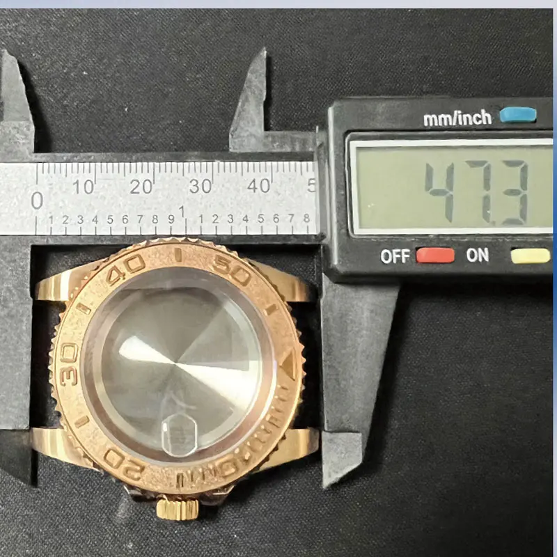 Watch Modify Parts 40mm CUSN8 Bronze Material Polished/Engraved Watch Case Sapphire Glass Suitable For NH35/36 Movement 20Bar