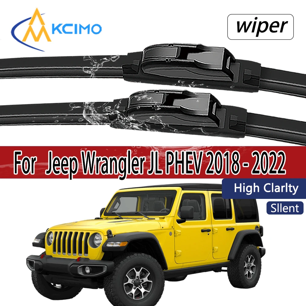 

Для Jeep Wrangler JL PHEV 2018-2022 щетки стеклоочистителя переднего стекла 2 шт. аксессуары для ветрового стекла