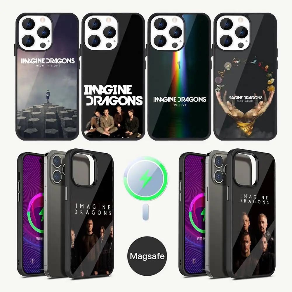 

Imagine D-Dragons Band Phone Case For iPhone 16,15,14,13,12,11,Plus,Pro,Max Mini Magsafe Magnetic Wireless Charging